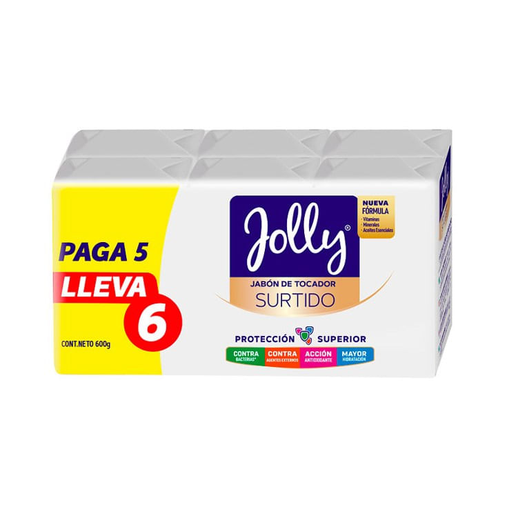 JOLLY Jabón Surtido 600g (6 x 100g)