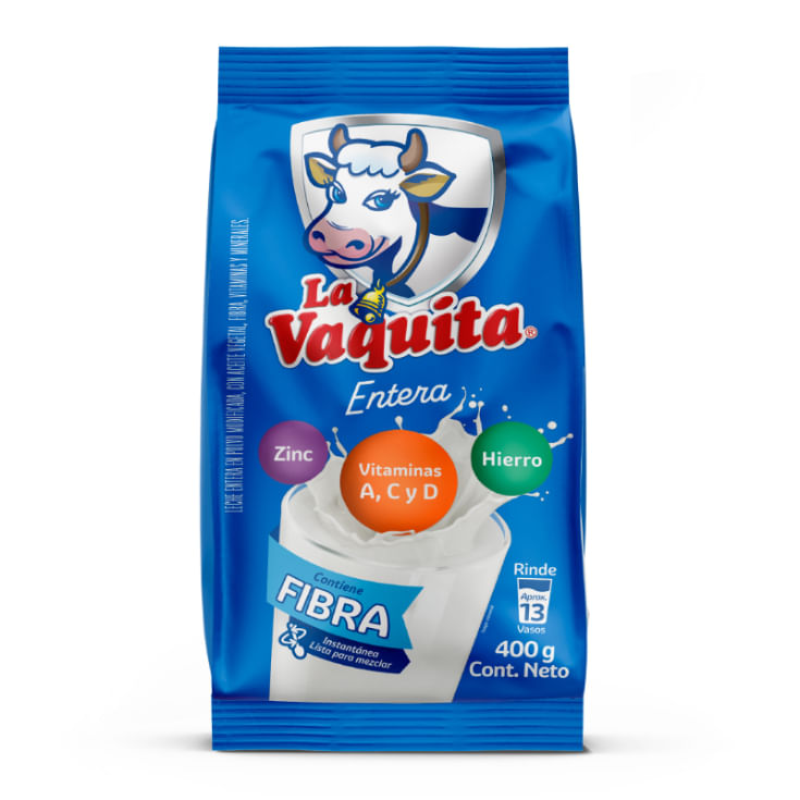 LA VAQUITA Leche en Polvo Entera 400g